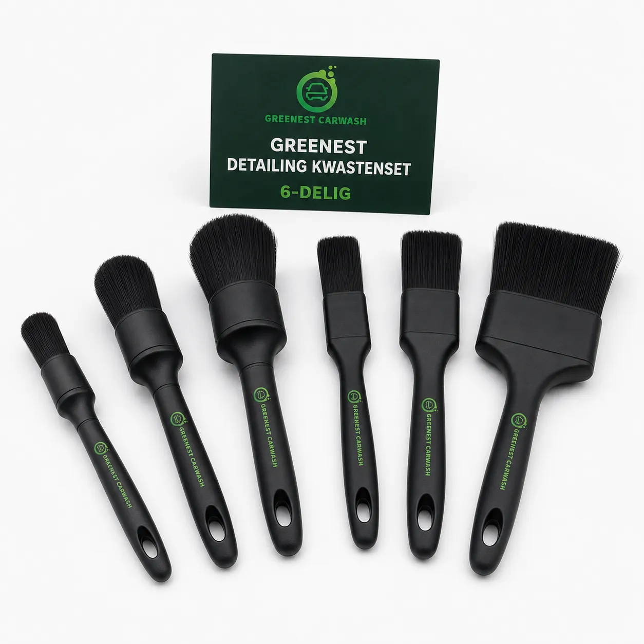 Greenest Carwash Kwasten set